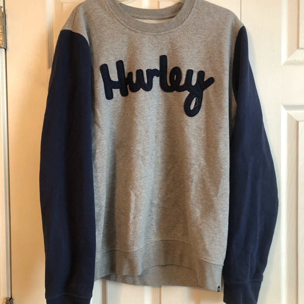 Hurley Blue And Grey Sweatshirt.